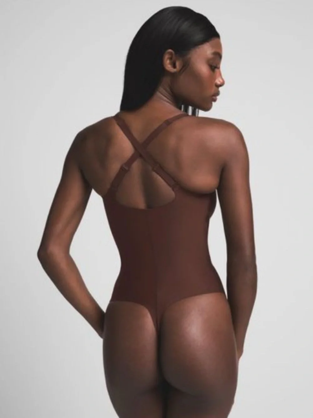 SKIMS Body Unlined Plunge Bodysuit S
